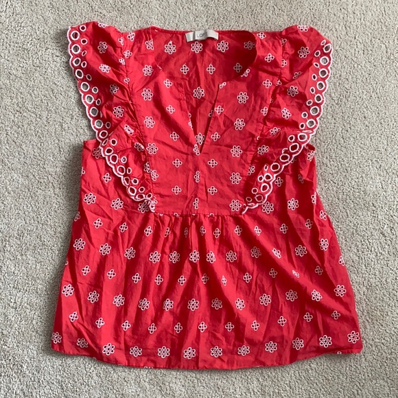 LOFT Tops - Loft Eyelet Blouse